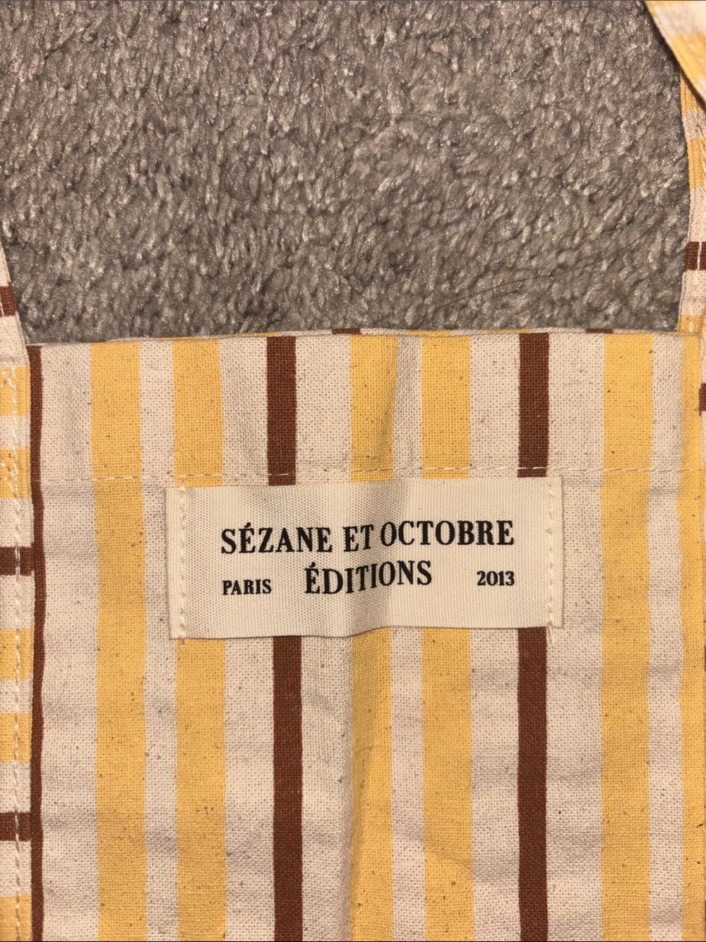 🦮 {NWOT} Sézane Et Octobre Editions, Exclusive Fall ‘23, Paris Tote Bag - Picture 3 of 5